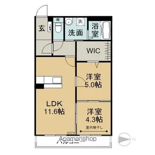 ドミナント瑞浪【2階】の間取り